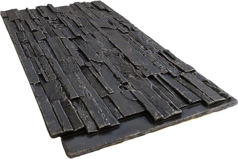 Ekena Millwork لوحة حجرية مزيفة من إيفرستون كاسكيد، 48 5/8" عرض × 24 3/4" ارتفاع × 1 1/4" عمق، لون نهر داكن - Image 5